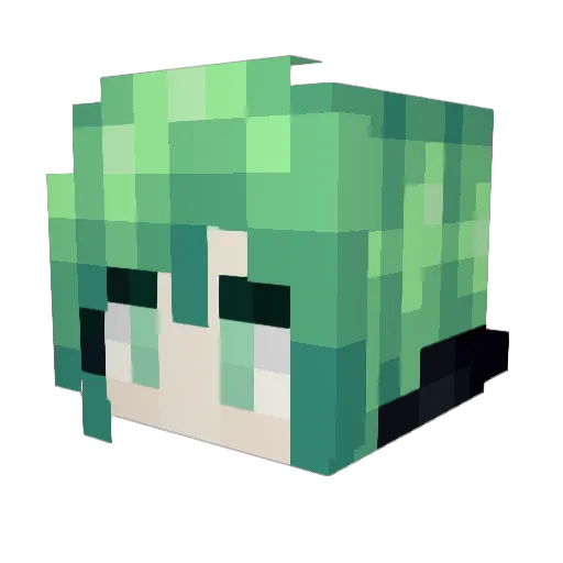 Louwyeh Minecraft avatar head, 3D render