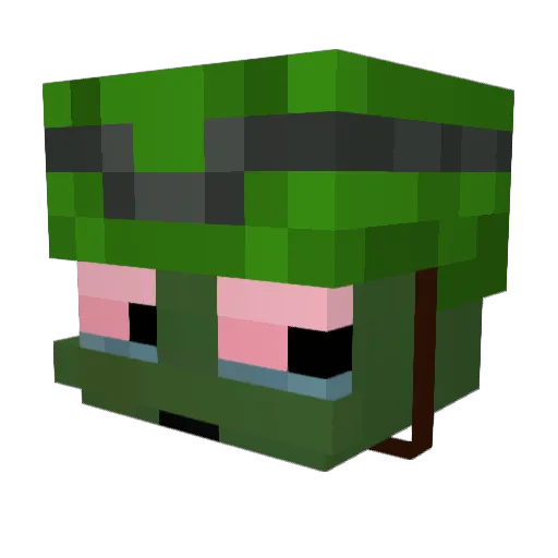 LovDemo Minecraft avatar head, 3D render