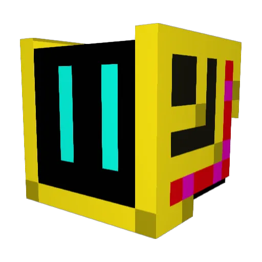 Lovai_ Minecraft avatar head, 3D render