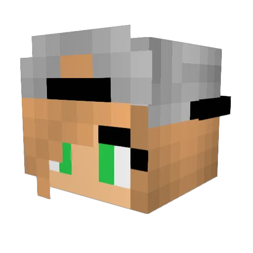 LovaticXx Minecraft avatar head, 3D render