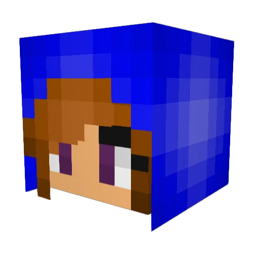 Lovato4 Minecraft avatar head, 3D render