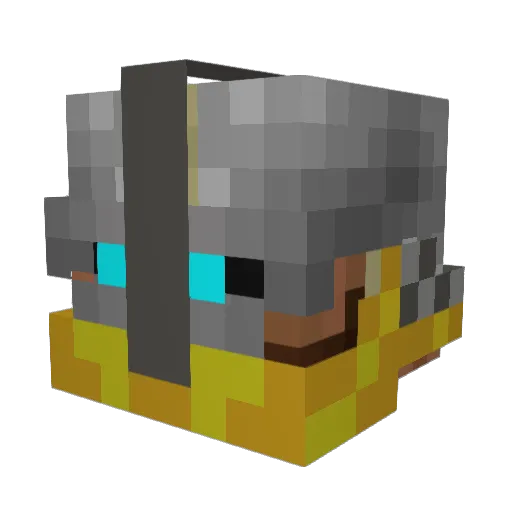 Lovdokken Minecraft avatar head, 3D render