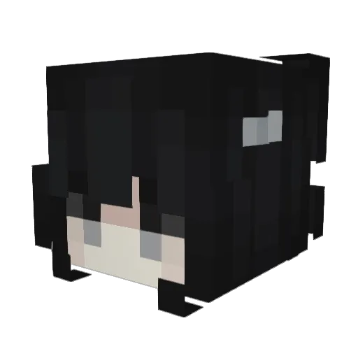 LoveAtriBest Minecraft avatar head, 3D render