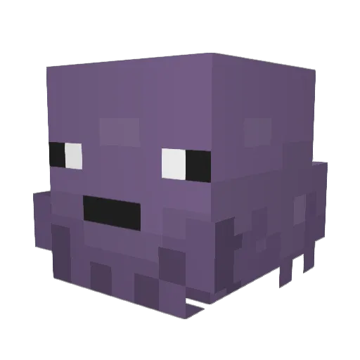 LoveDontLagPixel Minecraft avatar head, 3D render