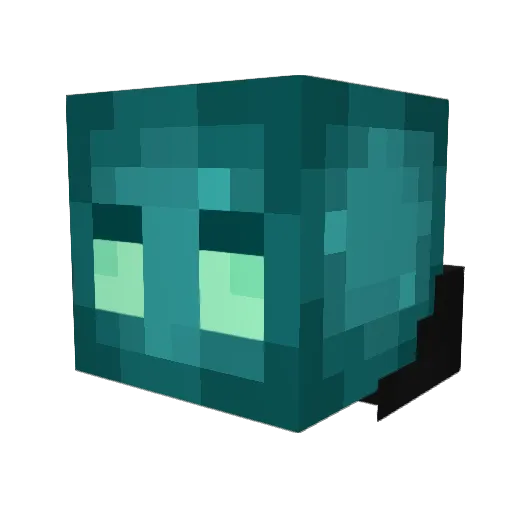 LoveFab Minecraft avatar head, 3D render