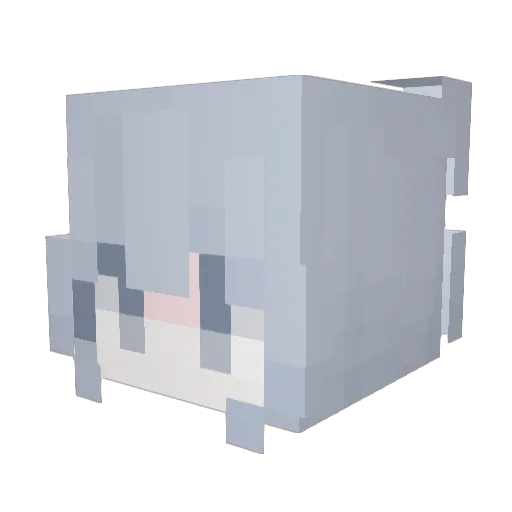 LoveGuHY Minecraft avatar head, 3D render