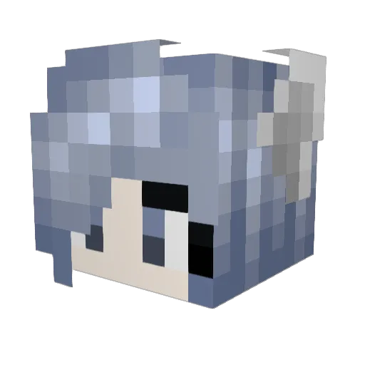 LoveJohnny Minecraft avatar head, 3D render