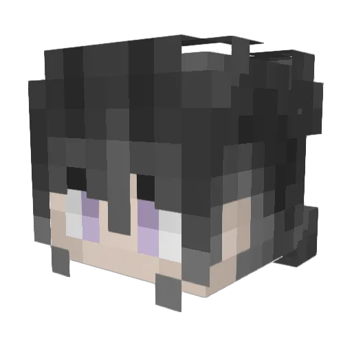 LoveKLMOPsky Minecraft avatar head, 3D render