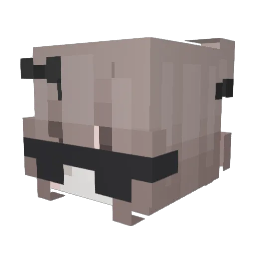 LoveLy_fengfeng Minecraft avatar head, 3D render