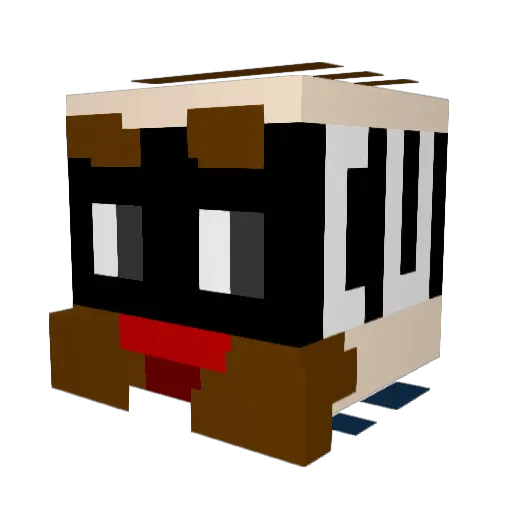 LoveMaker69 Minecraft avatar head, 3D render