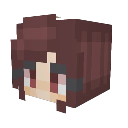 LoveMuffin253 Minecraft avatar head, 3D render