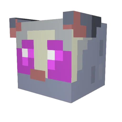 LoveMyFriends Minecraft avatar head, 3D render