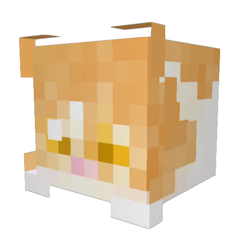 LoveNikaido Minecraft avatar head, 3D render