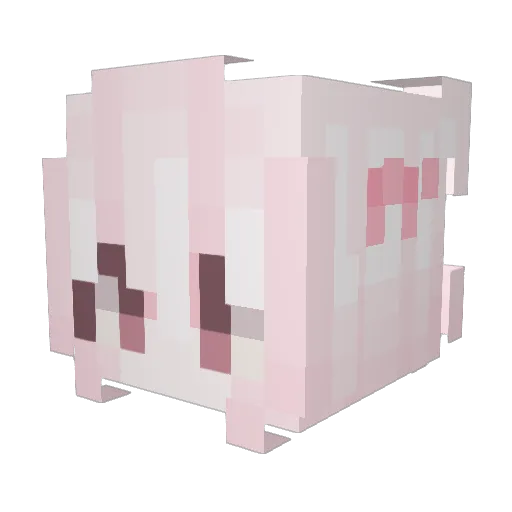 LoveNuno Minecraft avatar head, 3D render