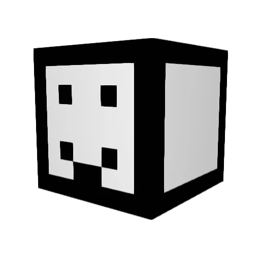 LovePLL Minecraft avatar head, 3D render