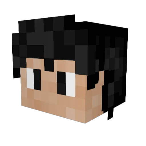 LoveSalazar Minecraft avatar head, 3D render