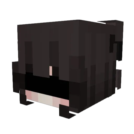 LoveTOF Minecraft avatar head, 3D render