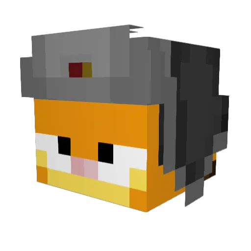 LoveYouFather Minecraft avatar head, 3D render