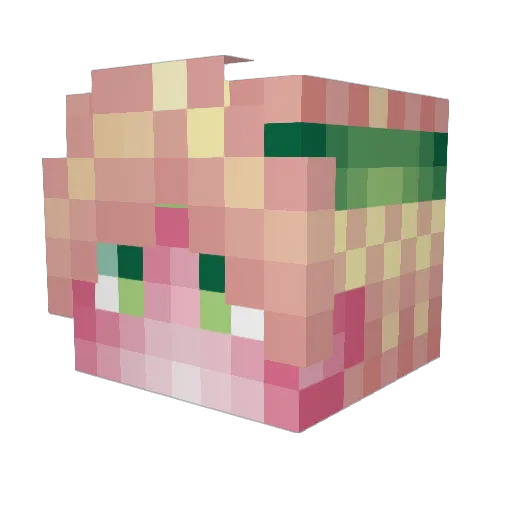 Love_3eLeHka Minecraft avatar head, 3D render