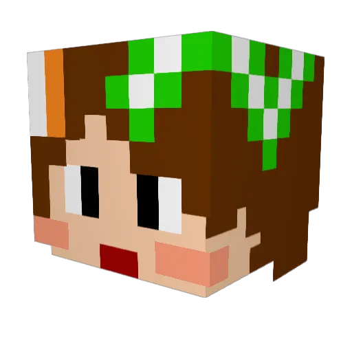 Love_Chain Minecraft avatar head, 3D render