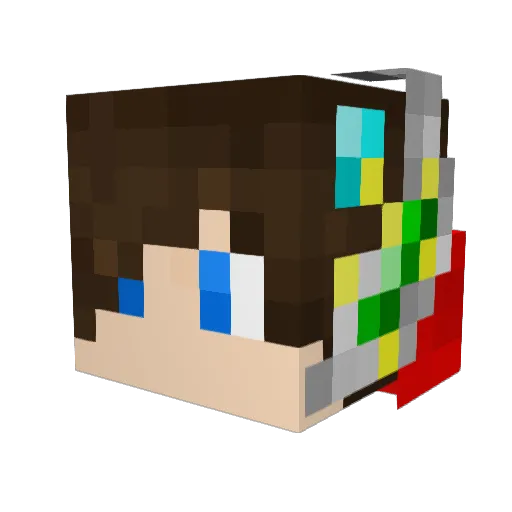 Love_Crime Minecraft avatar head, 3D render