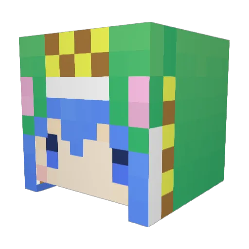 Love_Spicy Minecraft avatar head, 3D render