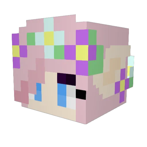 Love_Zena Minecraft avatar head, 3D render