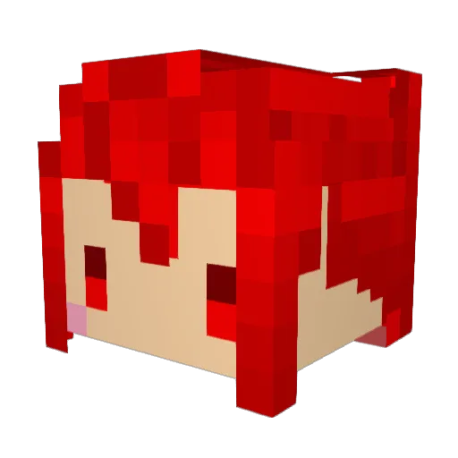 Lovecat_1031 Minecraft avatar head, 3D render