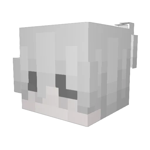 LovedHim Minecraft avatar head, 3D render