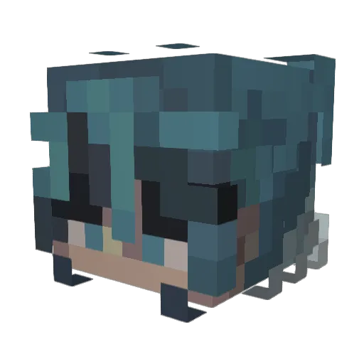 LovedHimself Minecraft avatar head, 3D render