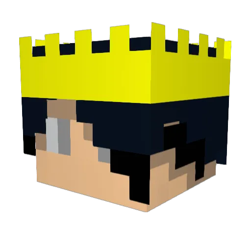 LovedSwag Minecraft avatar head, 3D render