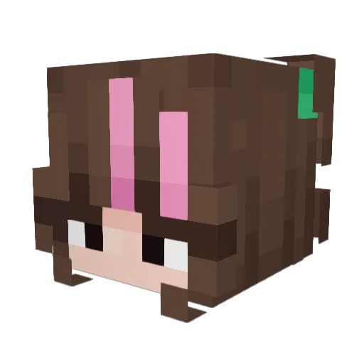 LovefromNyxMC Minecraft avatar head, 3D render