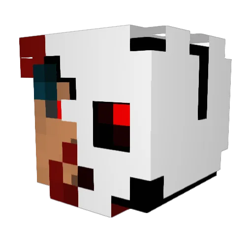 Lovei2011 Minecraft avatar head, 3D render