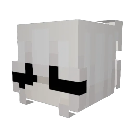Lovely1223 Minecraft avatar head, 3D render