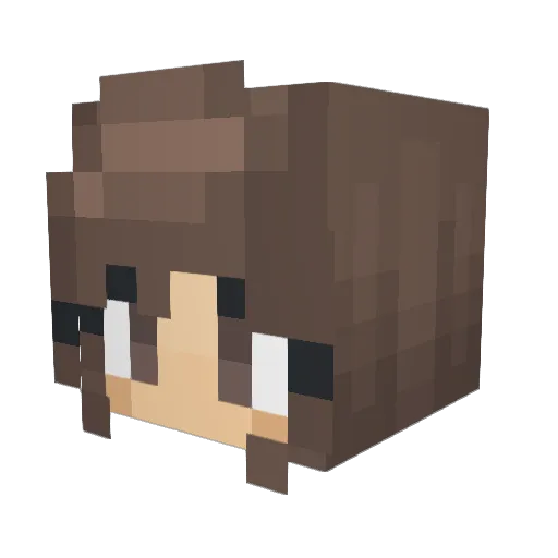 LovelyBlythe_ Minecraft avatar head, 3D render