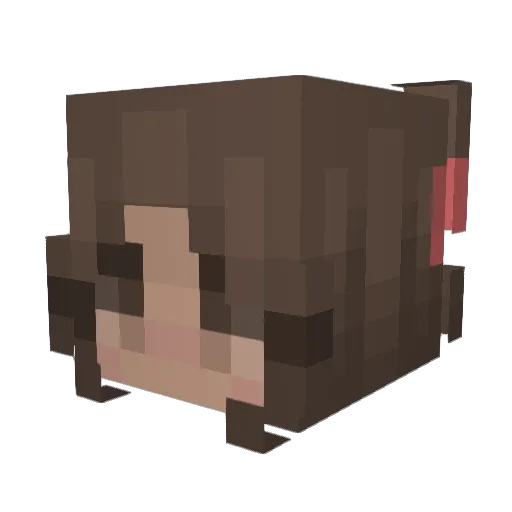 LovelyCarbon Minecraft avatar head, 3D render