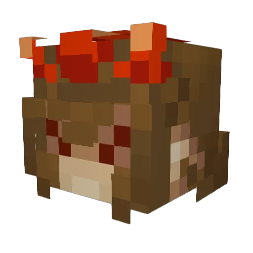 LovelyDisplay Minecraft avatar head, 3D render