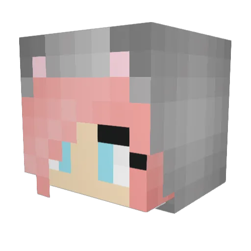 LovelyKitty5494 Minecraft avatar head, 3D render