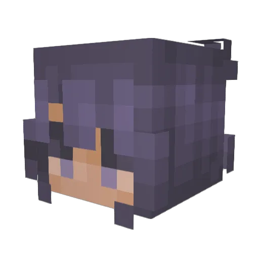 LovelyLuz_ Minecraft avatar head, 3D render