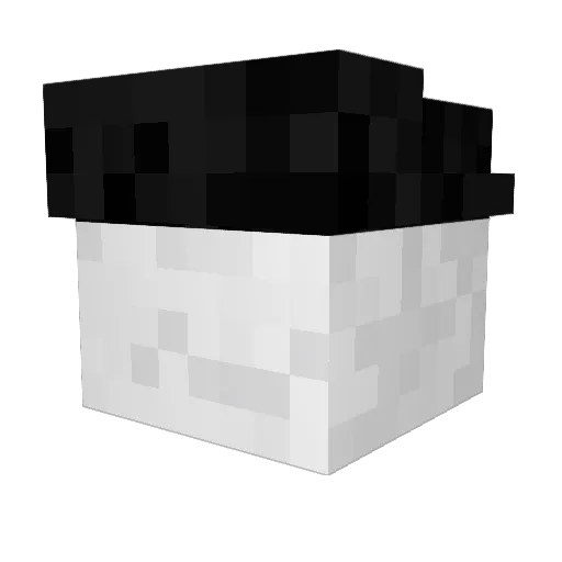 LovelyMelancholy Minecraft avatar head, 3D render