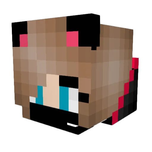 LovelySummerChan Minecraft avatar head, 3D render