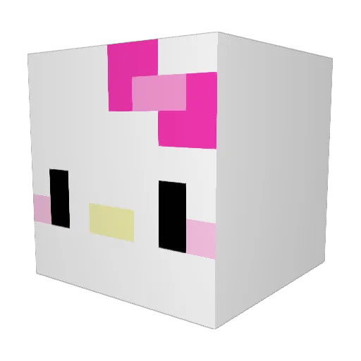 LovelyZo Minecraft avatar head, 3D render