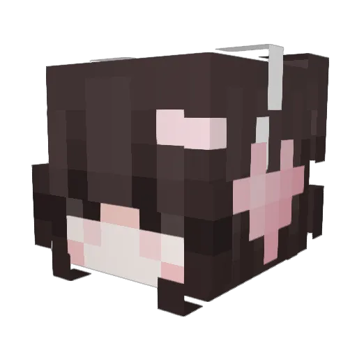 Lovelylinna Minecraft avatar head, 3D render
