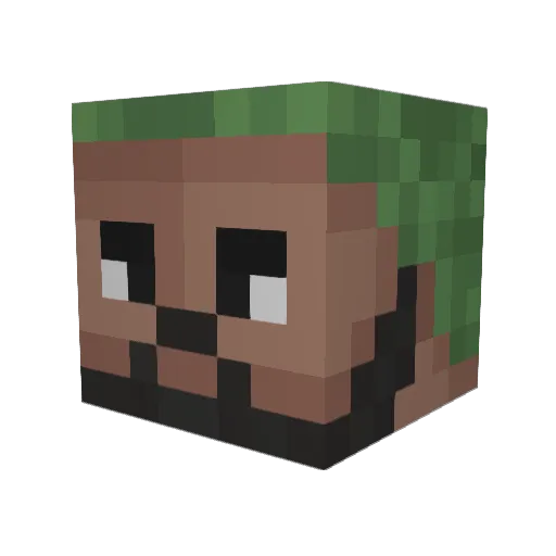 Lover65 Minecraft avatar head, 3D render