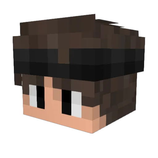 LoverOfUrAss Minecraft avatar head, 3D render