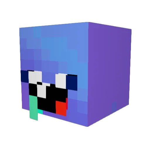 Lover_Cats Minecraft avatar head, 3D render