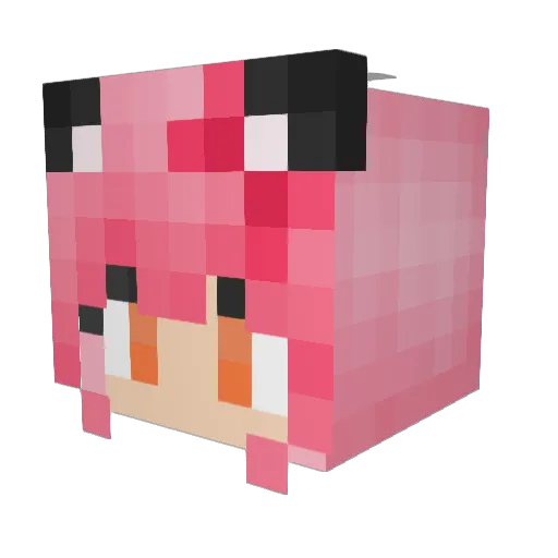 Loverin210 Minecraft avatar head, 3D render