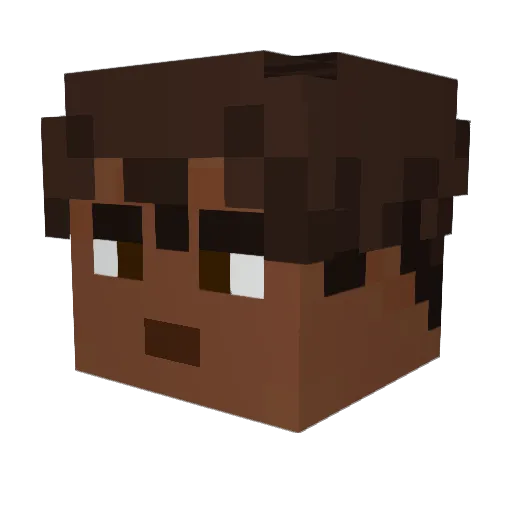 Loverlad03 Minecraft avatar head, 3D render