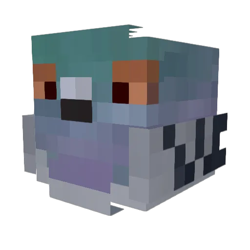 Loves_shot Minecraft avatar head, 3D render