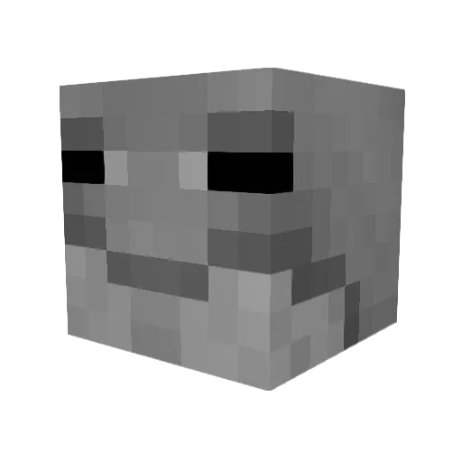 Lovextx Minecraft avatar head, 3D render